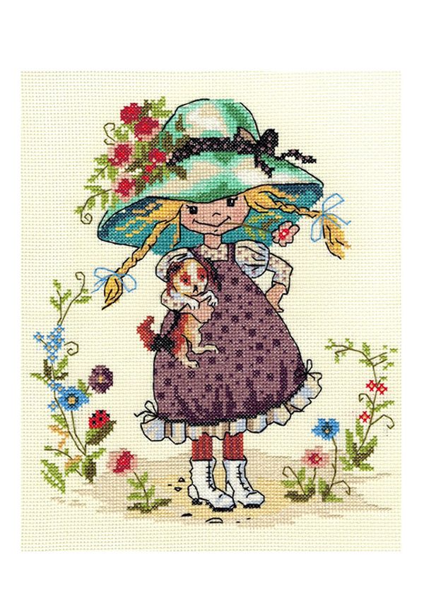 Набор для вышивания нитками Нитекс, Карина 24х20 см
