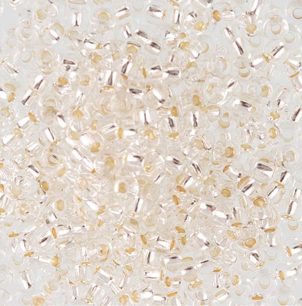 Бисер Preciosa круглый 2.3 мм 500 г 2-й сорт, 78102 (Ф087) прозрачный