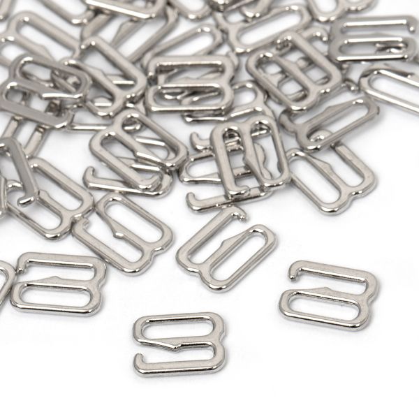 Крючки для бюстгальтера металл 8.0 мм, никель, 1000 шт