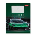Тетрадь ученическая школьная, выборочный лак, A5+ 24 л. на скобе 65 г/м², белизна 100% 30 шт, клетка, 000373 Зелёная ракета, Светоч 24ТСКд5_4_3_1