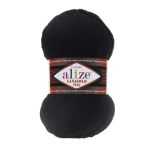 Пряжа Alize (Ализе) Lana Gold Fine / уп.5 мот. по 100 г, 390м, 060 черный A