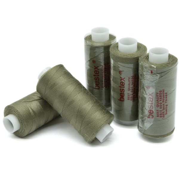 Нитки швейные бытовые Bestex 40/2, 365 м (400 ярд) / 10 кат., 338 светло-болотный