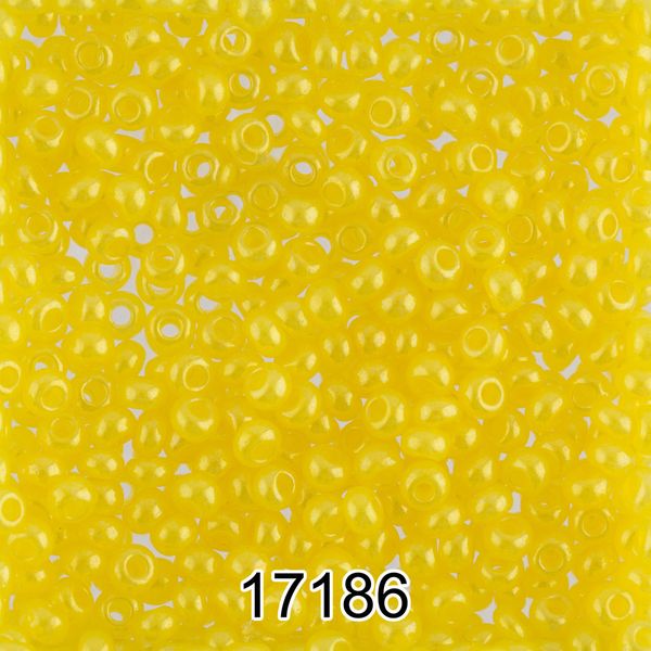 Бисер Preciosa 10/0 (2.3 мм), 500 г, 17186 (Ф021) желтый