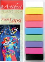 Набор полимерной глины Артефакт, Lapsi Neon ", АФ.820120/7109-58 9 флуоресцентных цветовх20 г