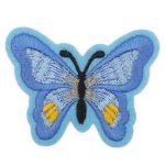 Термоаппликация Бабочка, 5.4х7см, Hobby&Pro (голубой)
