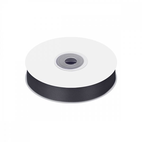 Лента репсовая (в рубчик) 20.0 мм цв. 077 т.серый уп.22.86м (±1м)