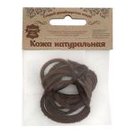 Шнур кожа натуральная ⌀3.0 мм / 1 метр, дизайн 301, 100% кожа, т.коричневый