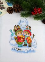 Набор для вышивания нитками МП Студия М-779, Не удержался, 20х16 см