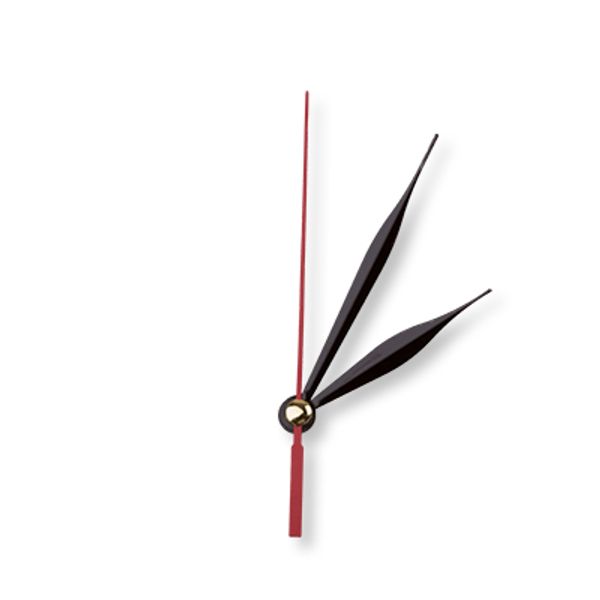 Стрелки для часовых механизмов (часовая/минутная/секундная), 5 шт, 52/70/73 мм, ( черный/красный)