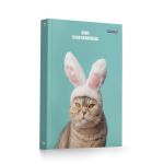 Тетрадь общая со сменным блоком, матовая ламинация A5 120 л. на 4 кольцах 65 г/м², белизна 100% 12 шт, клетка, 000658 Кот и пёс, Светоч ТЕТ120-002