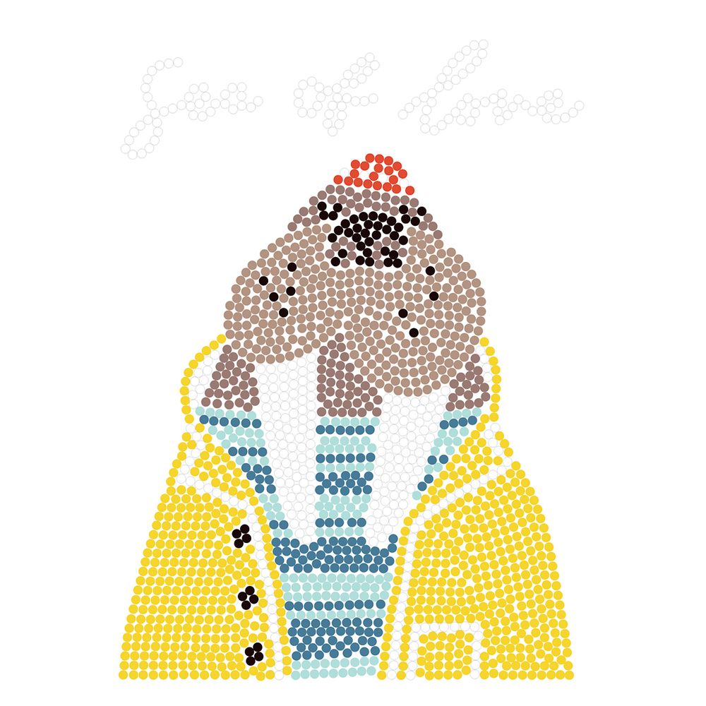 Алмазная (кристальная) мозаика Фрея, постер Морж, 20х20 см