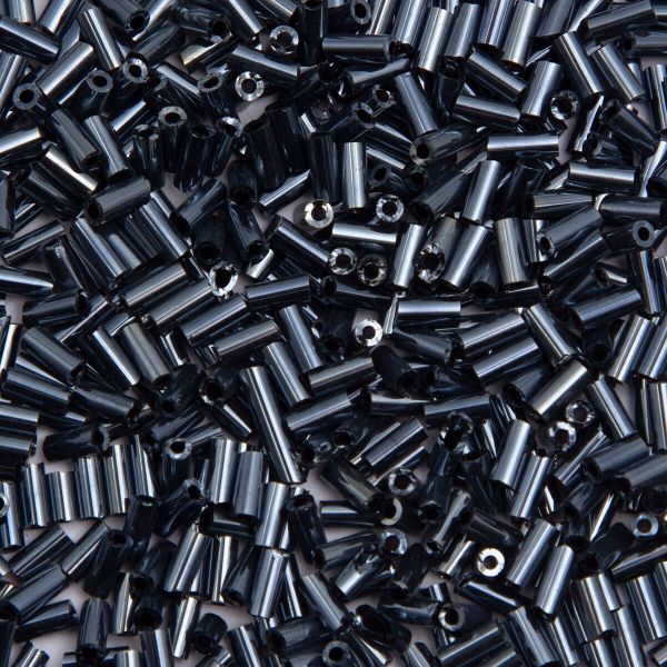 Стеклярус Astra&Craft 5 мм, 150 г (10х15 г), цв. 573 серый(круг)/эф.камня