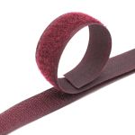 Лента контактная липучка (велкро) пришивная 20 мм / 25 метров, 5086 баклажан, /пара/, кач."C" /TOS/