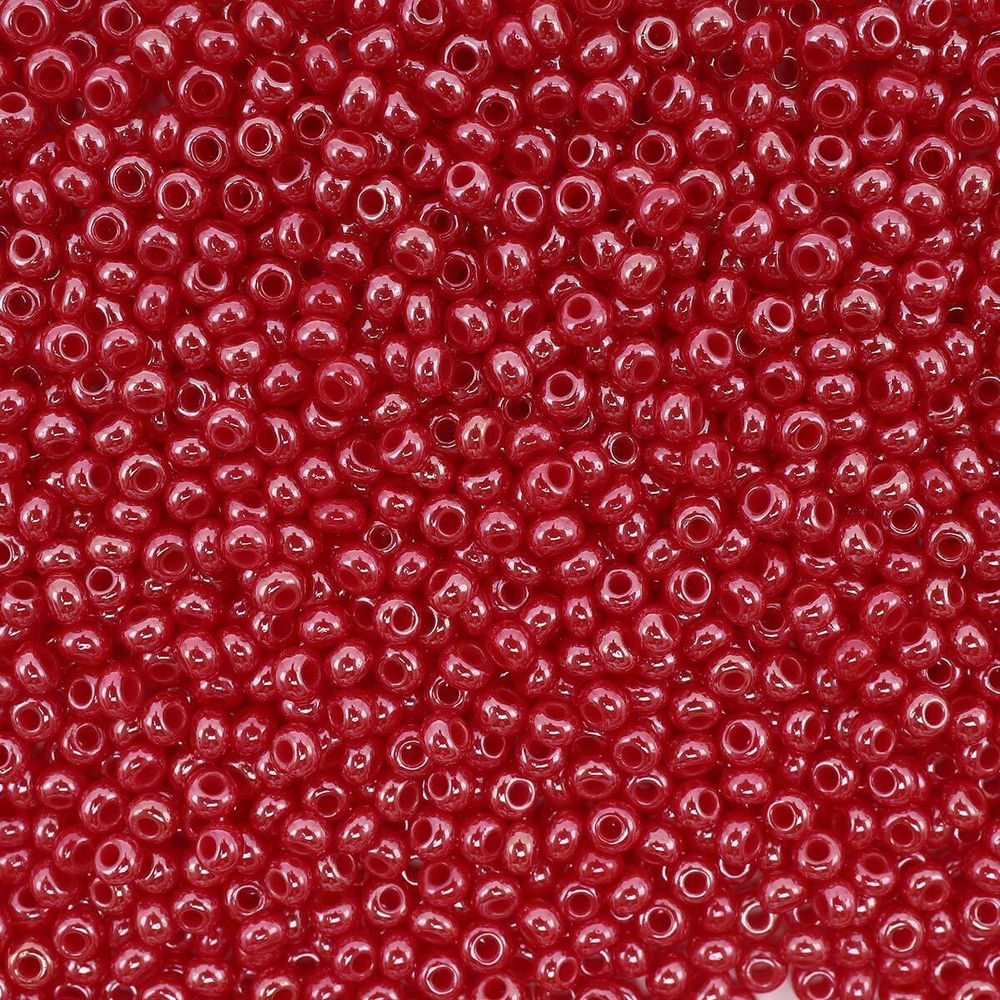 Бисер Preciosa непрозрачный с жемчужным покрытием, круг.отв, 100 г (5х20 г), (98190)-331-19001-10/0-98190