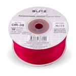 Лента капроновая (органза) 38.0 мм / 22.8±1 метра, 118 малиновый, Blitz OR-38
