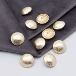Пуговицы на ножке 28L=18 мм, металл, M.Gold (матовый золотой), 10 шт, MP21