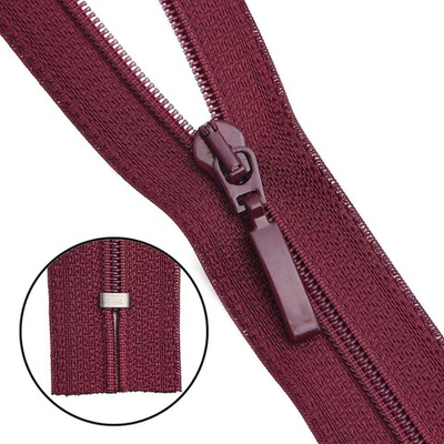 Молния спираль (витая) Arta Т5 (5 мм) 1 зам., н/раз., 18 см, цв. 021 бордовый, уп.10 шт