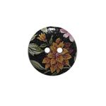 Пуговицы дерево декоративные Цветы 15мм (цвет 58), 100 шт