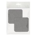 Термоаппликация BLITZ Термозаплатка ETM-6, 2 шт, квадрат 6х6 джинс черный, Blitz ETM-6