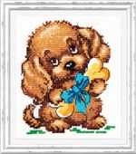 Набор для вышивания нитками Чудесная игла, Счастье есть 10х12 см