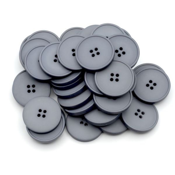 Пуговицы 4 прокола 40L (25мм), (Gray1 (серый1)), 36 шт