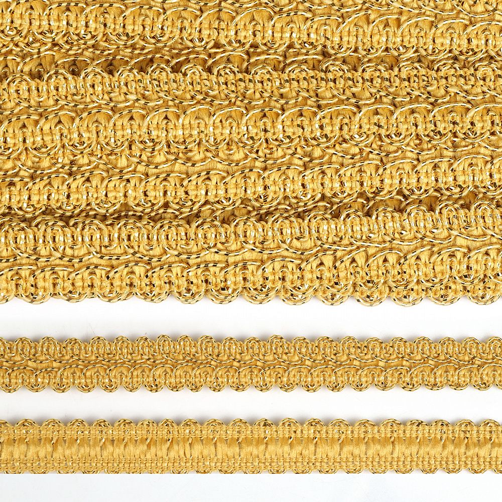 Тесьма отделочная 20 мм, 1-10 цв.золото уп.13.71м