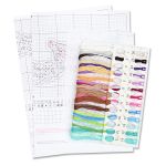 Набор для вышивания нитками МП Студия, на пластиковой канве Серебряное копытце 20х8см