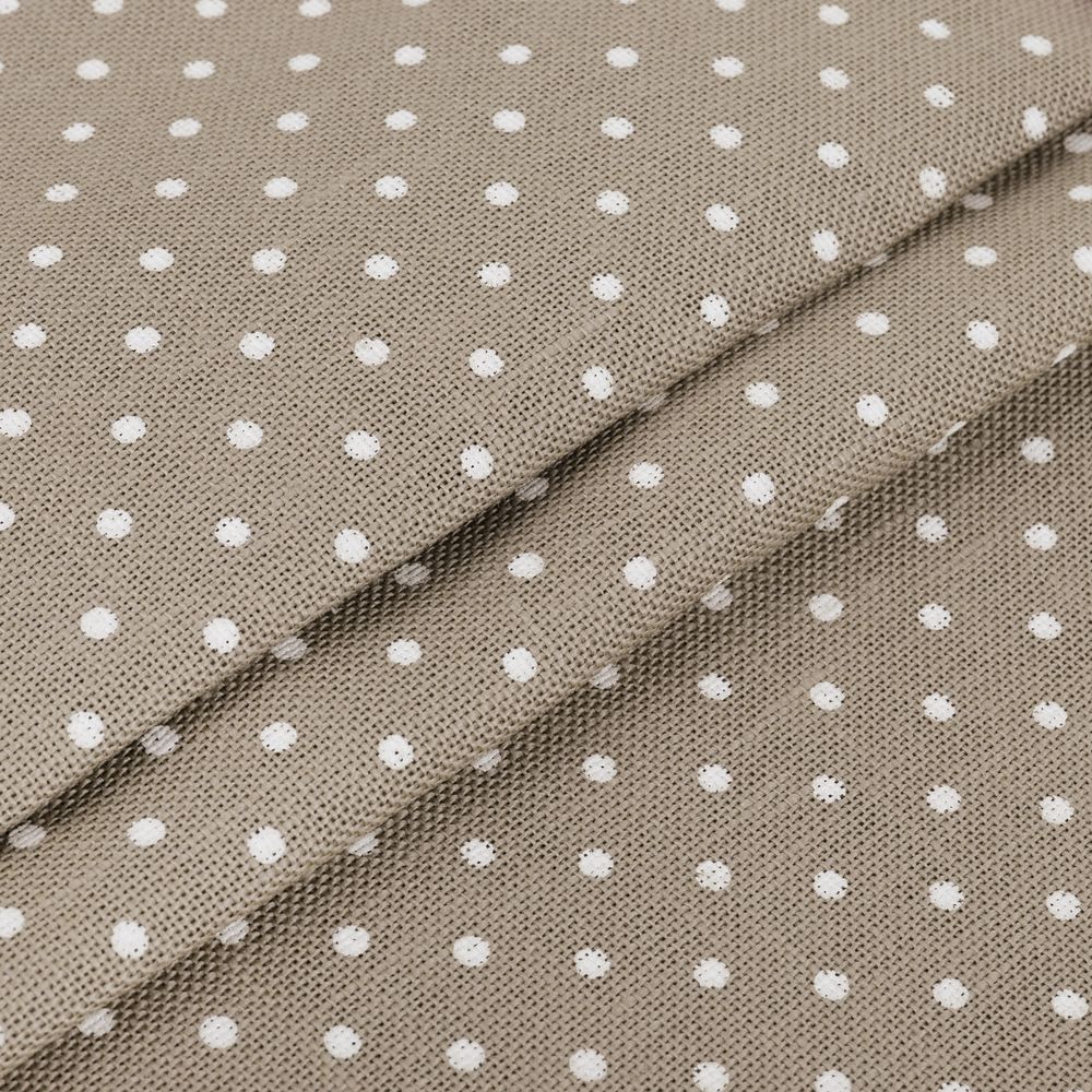 Канва Zweigart Belfast 32 ct, 50х70 см, 3 шт в упак., 5379 бежевый в горошек