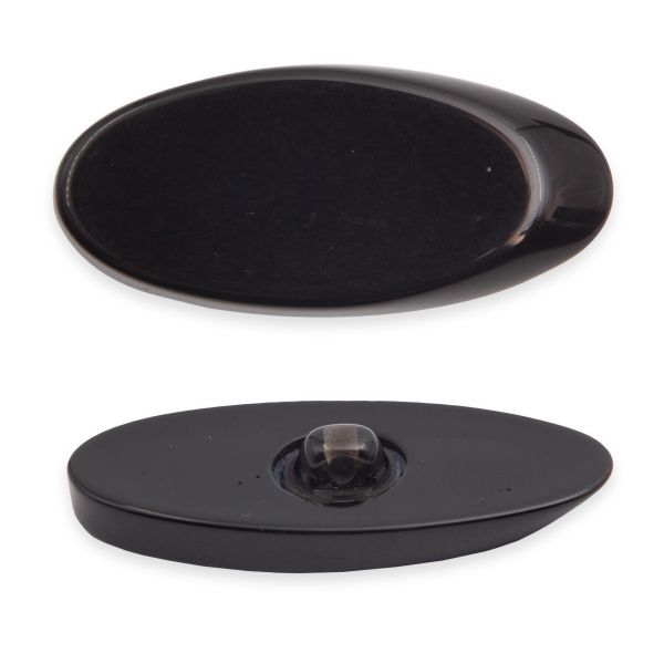 Пуговицы на ножке 72L (46мм), пластик, 3.01-416-46 черный, 20 шт