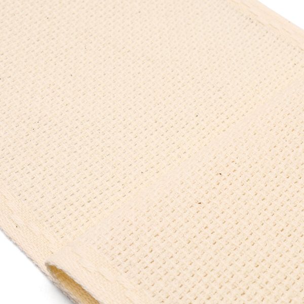 Канва лента 10 см / 1.5 метра, 100% хлопок Bestex, неотбел/неотбел