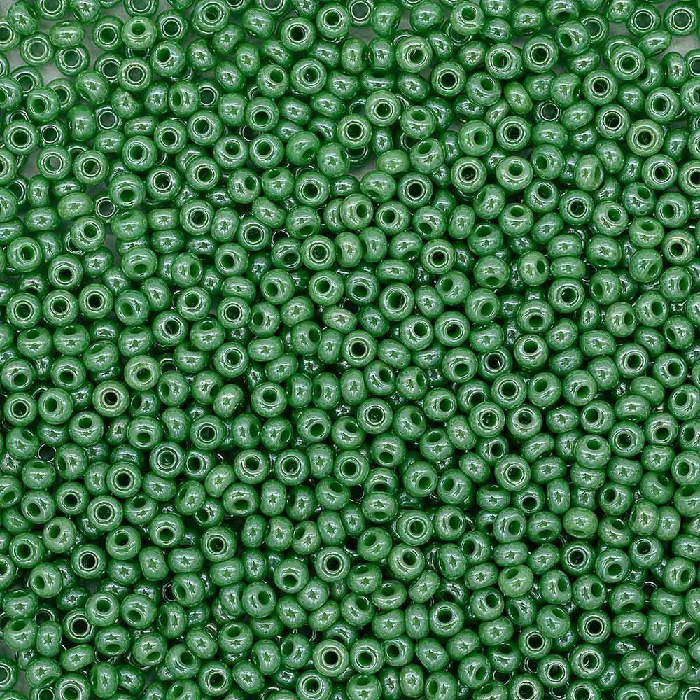 Бисер Preciosa непрозрачный с жемчужным покрытием 10/0 (2.3 мм), круг. отв, 20гр, уп.5 шт