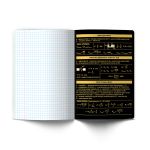 Тетрадь со справочным материалом Золотая коллекция, тиснение золотой фольгой, A5+ 48 л. на скобе 65 г/м², белизна 100 %, 10 шт, клетка, 01330 Золотая коллекция Физика, Светоч Т145