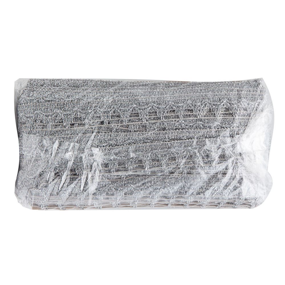 Тесьма 25 мм / 16 метров, серебро, 10171