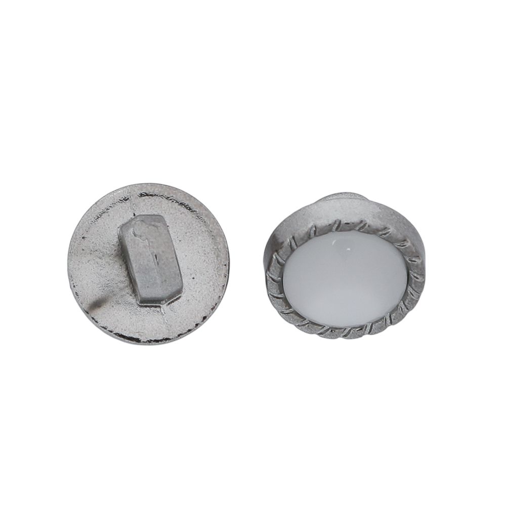 Пуговицы на ножке 16L=10 мм, (Nickel (никель)), 36 шт