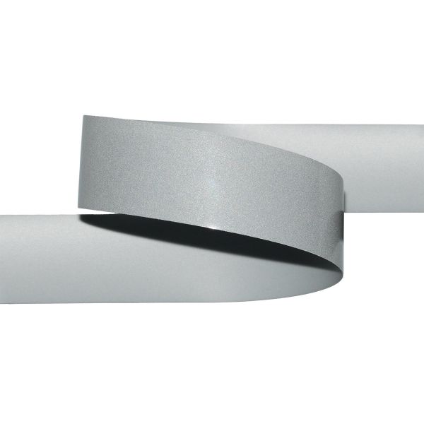 Лента светоотражающая (катафотная) термоклеевая [cpl:420], 20 мм / 50 метров, 100% полиуретан, серебро, Gamma TG9400