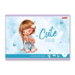 Альбом для рисования 100 г/м², A4 29х20.5 см, 8 л. на скобе, 20 шт, Милые друзья 000684, Светоч 8АЛСК4_1_3_9