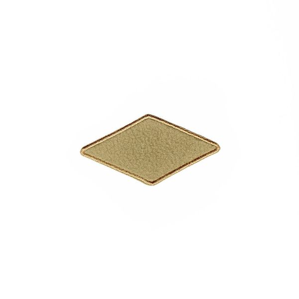 Термоаппликация Ромб, 100х50мм (10 шт) (бежевый), 015ф