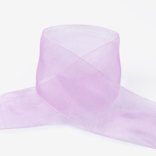 Лента капроновая (органза) 50.0 мм / 22.8±1 метра, 057 св.сиреневый, Blitz OR-50