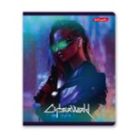 Тетрадь ученическая общая, глянцевая ламинация, A5+ 96 л. на скобе 60 г/м², белизна 100%, 5 шт, линия в термоусадочной пленке, 000796 Игромания, Светоч 96ТЕТл-004