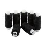 Нитки армированные 70ЛЛ, 200 м, 7 катушек, 6818 (103) черный, ПНК им.Кирова