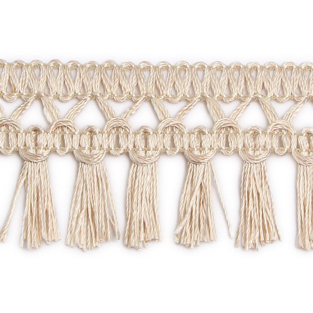 Бахрома отделочная 50.0 мм / 25 метров, кисти, с551 бежевый /TOS/