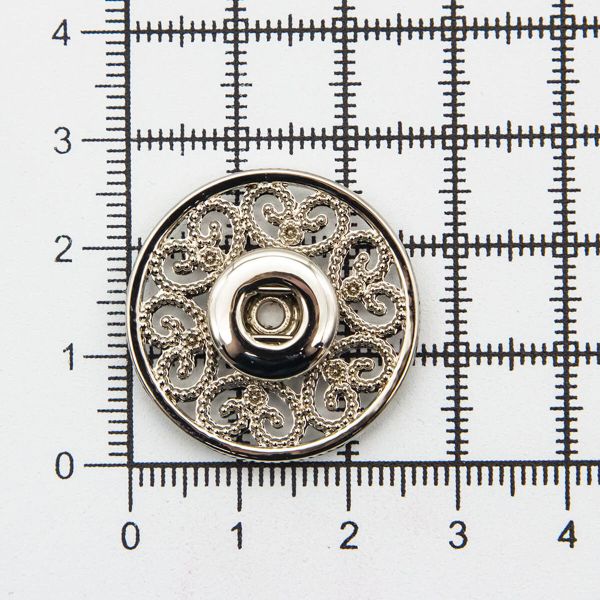 Кнопка пришивная металл ⌀27.0 мм, металл, S, уп.10 шт