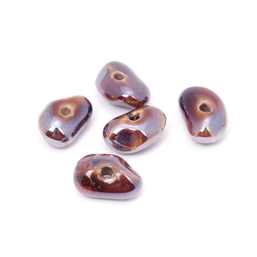 Бусины керамика ⌀18 мм, цв. 002, 5 шт, Tesoro