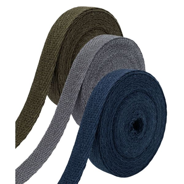 Тесьма (лента) киперная (100 х/б) 10 мм, / 3 шт по 4.57 метров, 2.5 г/м, ассорти №8, 3 цвета