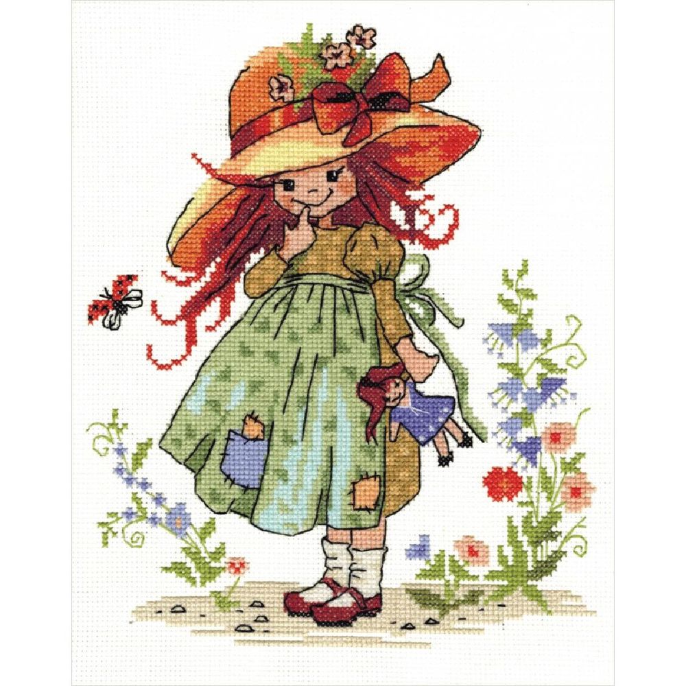Набор для вышивания нитками Нитекс, Берта 25х20 см, 615472