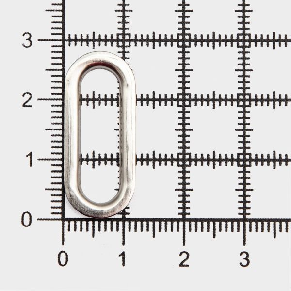 Люверсы металл овальные 24х8 (внутр.), 28х12 (внешн.), металл (≈100 шт) New Star, никель