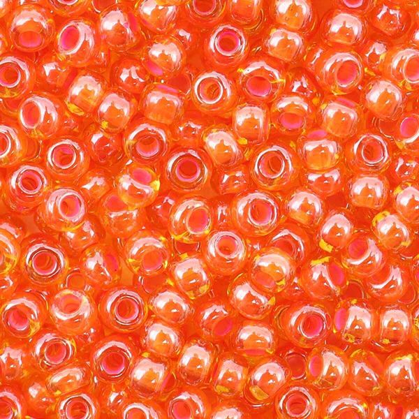 Бисер Preciosa прозрачный с цв. центром, круг.отв., 100 г (5х20 г), (81016)331-19001/10/0