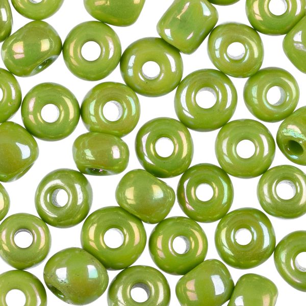 Бисер Zlatka 6/0 (4.1 мм), 100 г (10х10 г), №0404 салатовый, GR