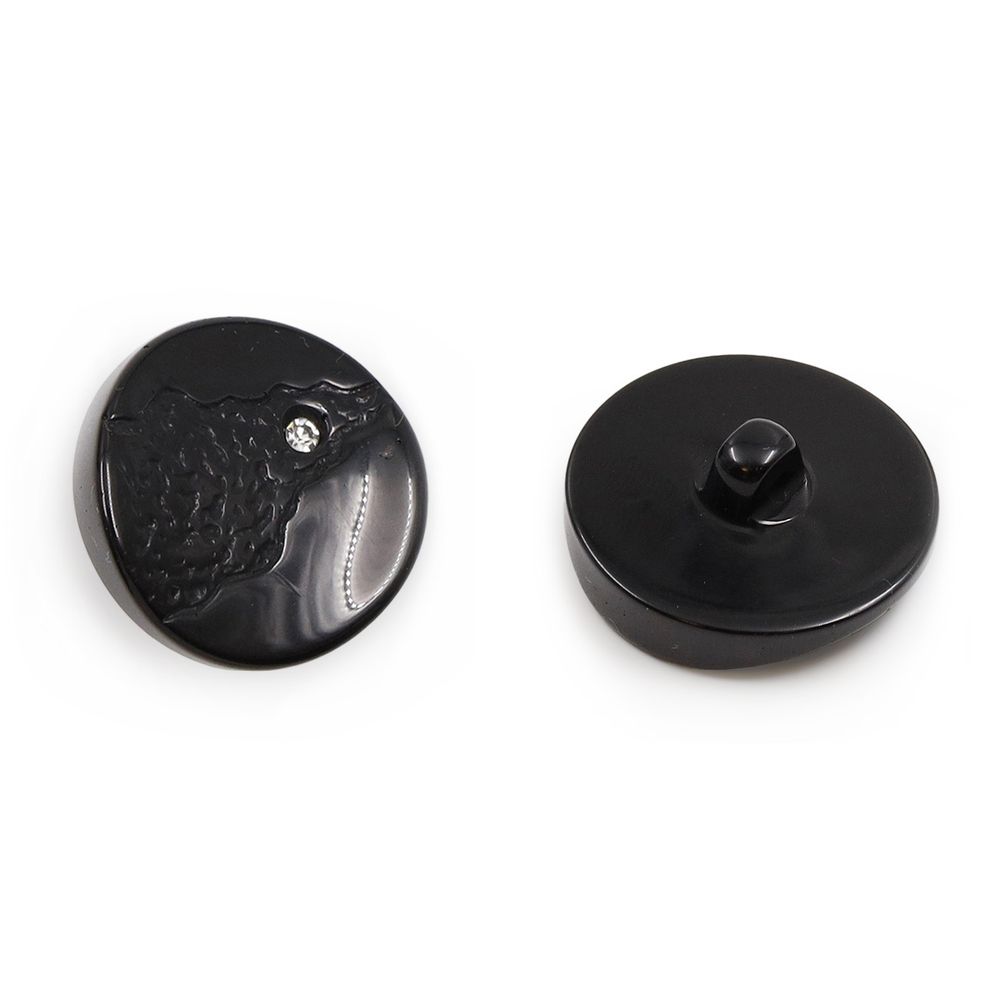 Пуговицы на ножке (3.00-521-28А) (черный), 20 шт