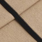 Резинка бельевая (ажурная) 10.0 мм / 50 метров, черный